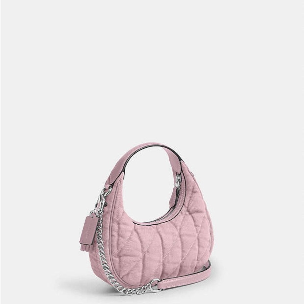 Coach Pink Quilted Shoulder Bag and card holder